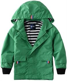 img 4 attached to 🧥 Outdoor Windbreaker Hooded Raincoat Boys' Clothing M2C