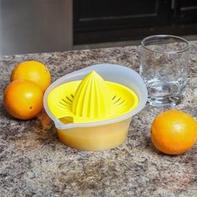 img 1 attached to 🍊 Home-X - Manual Citrus Juicer with Measuring Base, Press and Twist Action - Easy-to-Use, BPA Free, Low Mess - Holds 2 Cups