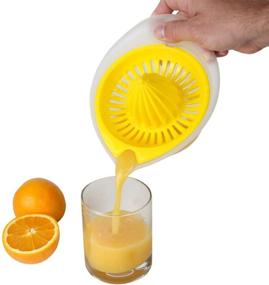 img 2 attached to 🍊 Home-X - Manual Citrus Juicer with Measuring Base, Press and Twist Action - Easy-to-Use, BPA Free, Low Mess - Holds 2 Cups