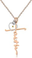 stainless steel christian jewelry zy029 - charms faith cross necklace with real mustard seed heart pendant for lettering logo