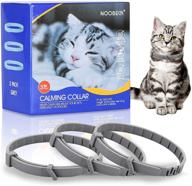 🐱 noobecr 3 pack cat collar: calming collar for cats and kittens with pheromone to calm anxiety, relieve stress, and ensure relaxation - breakaway design in comfortable grey shade logo