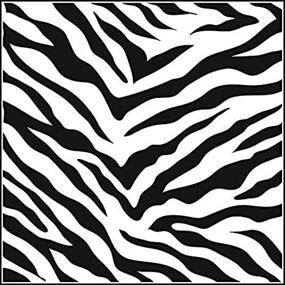 img 2 attached to 🦓 Zebra Print Stencil 6in x 6in: Achieve Stunning Animal Patterns with Ease