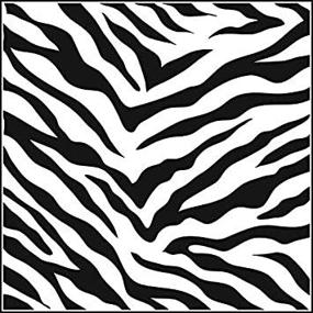 img 3 attached to 🦓 Zebra Print Stencil 6in x 6in: Achieve Stunning Animal Patterns with Ease