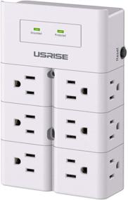 img 4 attached to 🔌 USRISE Multi Plug Outlet Extender Adapter: 12-Outlet Surge Protector Wall Mount for Home, Office, Dorm Essentials - ETL Listed