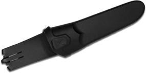 img 1 attached to Improved Morakniv Basic 511 Fixed Blade Knife with Molded Polymer Sheath in Black, Green, and Orange Combo