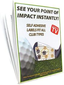 img 1 attached to LongShot Golf Oversized Woods & Irons Impact Label Pack - 100 Irons & 100 Woods