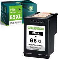 greenbox remanufactured hp 65 xl 65xl ink cartridge replacement for envy 5055 5052 5058 deskjet 🖨 3755 2655 3720 3722 3723 3730 3721 3732 3752 3758 2652 2624 2622 printer tray - 1 black logo