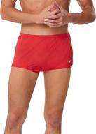 🩲 speedo men's swimsuit square leg: enhanced performance poly mesh training suit логотип