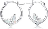 hypoallergenic butterfly earrings sterling sensitive logo