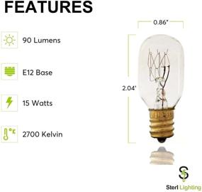 img 2 attached to 💡 Candelabra Clear Incandescent Appliance Light