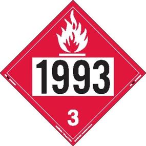 img 1 attached to 🔥 Labelmaster ZT2-1993 Пламенно жидкостный hazmat щит - UN 1993 (Пачка из 25), картонная бирка