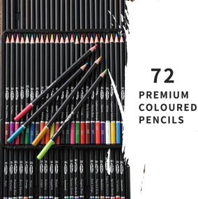 img 3 attached to 72 Premium Colored Pencils Set: Perfect for Coloring, Sketching, and Shading -Vibrant Colors for Beginner & Pro Artists