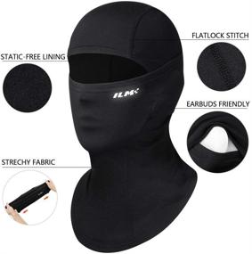 img 1 attached to 🧑 ILM Youth Size Full Face Mask Balaclava for Cycling Ski Skateboard Dirtbike...