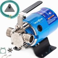 techome portable electric water transfer pump - 115v 1/10hp, 330gph, ideal for garden, lawn, aquarium, swimming pool and basement – includes water hose kit логотип