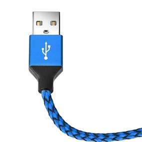 img 3 attached to 🔵 Blue Micro USB Charging Cable Set - Sagmoc Android Charger Cord, Pack of 5 - 2FT, 3FT, 6FT, 6FT, 10FT - Compatible with Samsung S7, S6 Edge, Kindle, Note 5, Android Smartphone, MP3, Tablet, and More