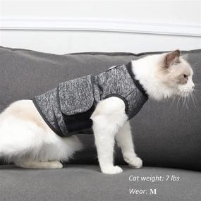 img 2 attached to 🐱 CalmCat Thunder Jacket - Anxiety Relief Shirt for Cats, Calming Vests for Cats, Stress Relief Coat for Cats, Thunder Vest for Fireworks, Travel & Vet Visits, Separation