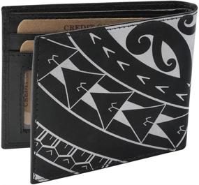 img 2 attached to Polynesian Tattoo Bifold Genuine Leather