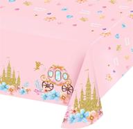 princess tablecloth plastic themed birthday logo