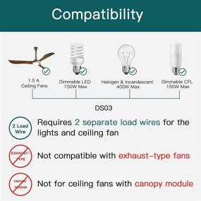 img 3 attached to 🔌 Treatlife Smart Ceiling Fan Control and Dimmer Light Switch 2PACK: Wi-Fi Enabled, Works with Alexa, Google Home, and SmartThings - Remote Control, Neutral Wire Required