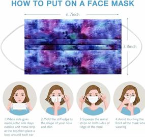 img 1 attached to Women's Pack of 50 Disposable Face Masks