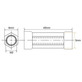 img 3 attached to Uxcell Aluminum Standoff Airplane Quadcopter Hardware and Nails, Screws & Fasteners