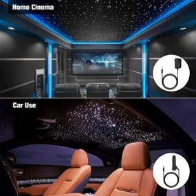 img 2 attached to 🌟 CHINLY 16W Twinkle RGBW LED Fiber Optic Star Ceiling Lights Kit with Bluetooth APP/Remote Control - Perfect for Car/Home Theater Lighting