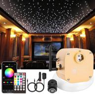 🌟 chinly 16w twinkle rgbw led fiber optic star ceiling lights kit with bluetooth app/remote control - perfect for car/home theater lighting логотип