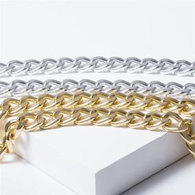 img 1 attached to 💎 Exquisite Salircon Silver Chain Belt: Ideal for Dresses, Sizes M, L, XL | Stunning Coin Metal Waist Belt for Women, Sparkling Bling Body Chain