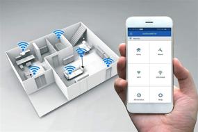 img 2 attached to 🔌 High-Performance Intellinet Network Solutions Mesh Wireless Internet Kit - 1 Router & 2 Extenders - Expansive Coverage up to 4,500 Sq.Ft. with Dual-Band 2.4 & 5GHz Frequencies - Enjoy Touch & Connect Internet Access and Optional Guest Network