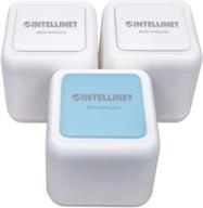 🔌 high-performance intellinet network solutions mesh wireless internet kit - 1 router & 2 extenders - expansive coverage up to 4,500 sq.ft. with dual-band 2.4 & 5ghz frequencies - enjoy touch & connect internet access and optional guest network logo