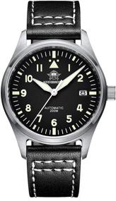 img 4 attached to 🕶️ ADDIESDIVE Men's Pilot Watch: NH35A Automatic Steel Movement, Diver 200M, Luminescent Dial