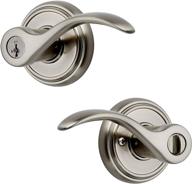 🔒 baldwin prestige tobin entry lever with smartkey in satin nickel: enhanced security and style логотип