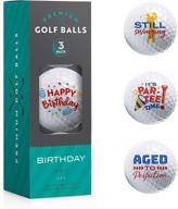 ⛳ unique golf ball set - 3-pack novelty golf balls - ideal gift for golf enthusiasts - birthday party accessories and prizes - exceptional designs in attractive packaging - suitable for men and women logo
