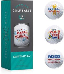 img 4 attached to ⛳ Unique Golf Ball Set - 3-Pack Novelty Golf Balls - Ideal Gift for Golf Enthusiasts - Birthday Party Accessories and Prizes - Exceptional Designs in Attractive Packaging - Suitable for Men and Women