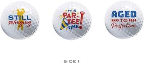 img 3 attached to ⛳ Unique Golf Ball Set - 3-Pack Novelty Golf Balls - Ideal Gift for Golf Enthusiasts - Birthday Party Accessories and Prizes - Exceptional Designs in Attractive Packaging - Suitable for Men and Women