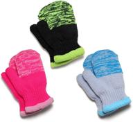 🧤 warm and cozy: flammi 3 pairs kids winter magic mittens for boys and girls 2-7 years logo