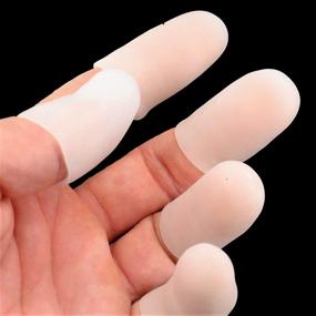 img 2 attached to 🖐️ Gel Grip Finger Protectors - Clear Thumbs