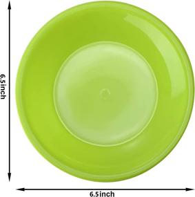 img 3 attached to 🍽️ Vibrant Plastic Microwave & Dishwasher Safe Plates