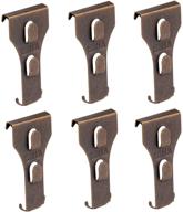🧱 eonhua brick hook clips for easy hanging - steel hooks for brick walls, ideal for lights, wreaths, pictures - 6pcs (fits brick 2 1/4 to 2 3/8) logo