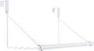 magicfly over the door closet rod - heavy-duty hanger rack for coats, towels, freshly ironed clothes - white логотип