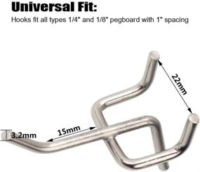 img 2 attached to 🔧 HNBun Pegboard Shelving for Optimal Workbench Organization