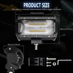 img 3 attached to Off Road Driving Lighting BraveWAY 9628Z 2Pcs