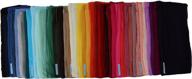 🧣 pack of 10 kuldip tassel free plain pashmina style scarf shawl stoles - tassel-free luxury for every occasion logo