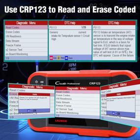 img 2 attached to 🚀 LAUNCH CRP123 OBD2 Scanner: Full Automotive Diagnostic Tool with Live Data Stream Graph, ABS, SRS, Transmission Code Reader, Free Updates