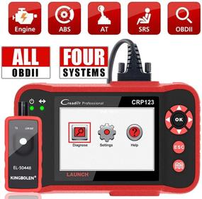 img 4 attached to 🚀 LAUNCH CRP123 OBD2 Scanner: Full Automotive Diagnostic Tool with Live Data Stream Graph, ABS, SRS, Transmission Code Reader, Free Updates