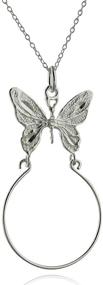 img 4 attached to FashionJunkie4Life Sterling Butterfly Necklace Favorite