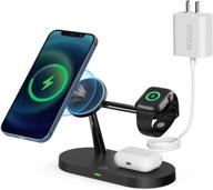 🔌 darssum magnetic wireless charger 5 in 1: fast charging station for iphone 12/pro/max/mini, iwatch se/6/5/4/3/2/1, airpods 2/pro (qc 3.0 adapter) logo