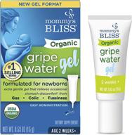 effective mommy's bliss organic gripe water gel for newborns, gentle relief from gas, colic & fussiness. easy administration for babies 2 weeks+ | 0.53 oz (45 servings) logo