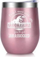 🍷 12 ounce wine tumbler - christmas gifts for grandma nana, stocking stuffers for mom, women, her - great gifts for great grandma nana on xmas, birthday, valentines day, mothers day - ideal for granddaughters and grandsons logo