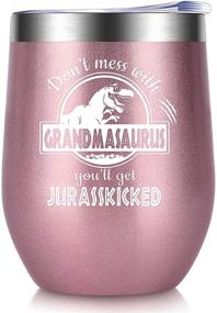 img 4 attached to 🍷 12 Ounce Wine Tumbler - Christmas Gifts for Grandma Nana, Stocking Stuffers for Mom, Women, Her - Great Gifts for Great Grandma Nana on Xmas, Birthday, Valentines Day, Mothers Day - Ideal for Granddaughters and Grandsons